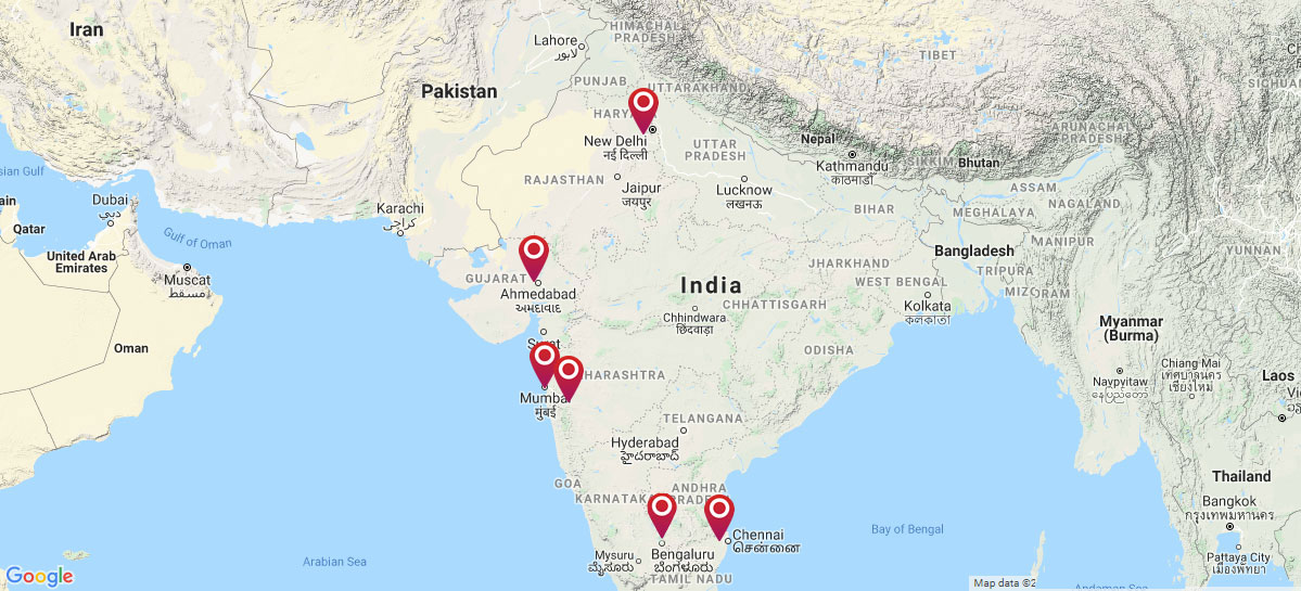 our-presence-map-india